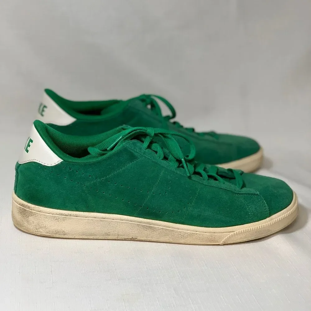 NIKE Men's Tennis Classic CS Premium Suede Sneakers Size 12 Pine Green Lace Up